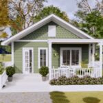 Modern Minimalist Living: 7m x 6m Compact House Plan