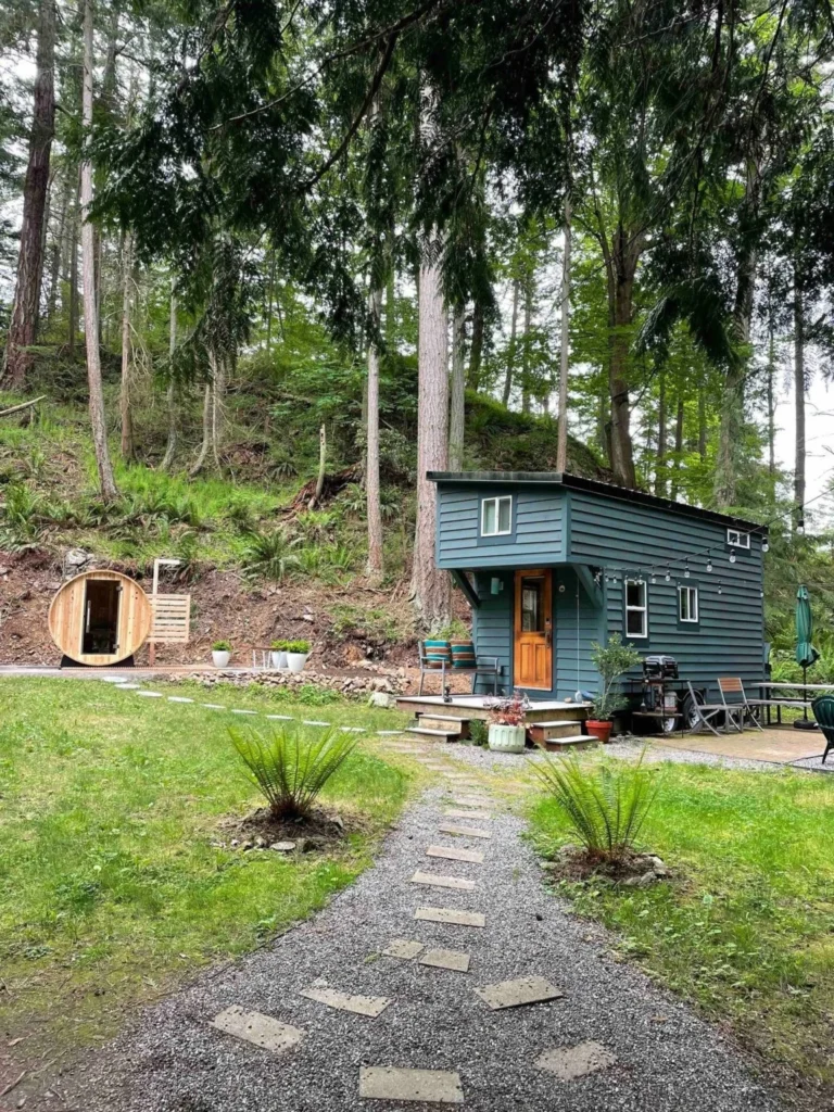 Solar-Powered Tiny House in the Woods on Guemes Island