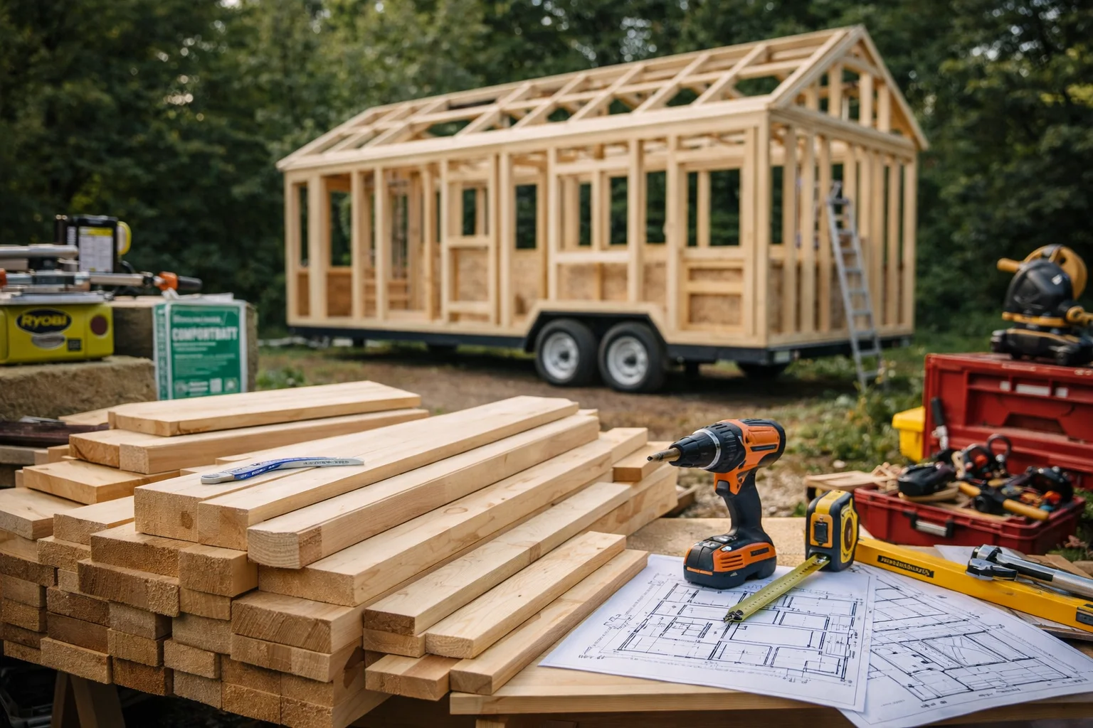 tiny house construction materials tools and structure affecting total cost