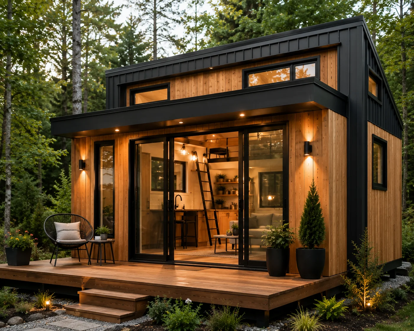 Modern tiny house exterior design 2026