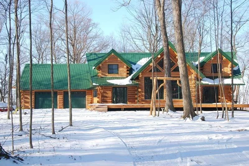The Keplar Log Home Comfortable Family Living with Rustic Style